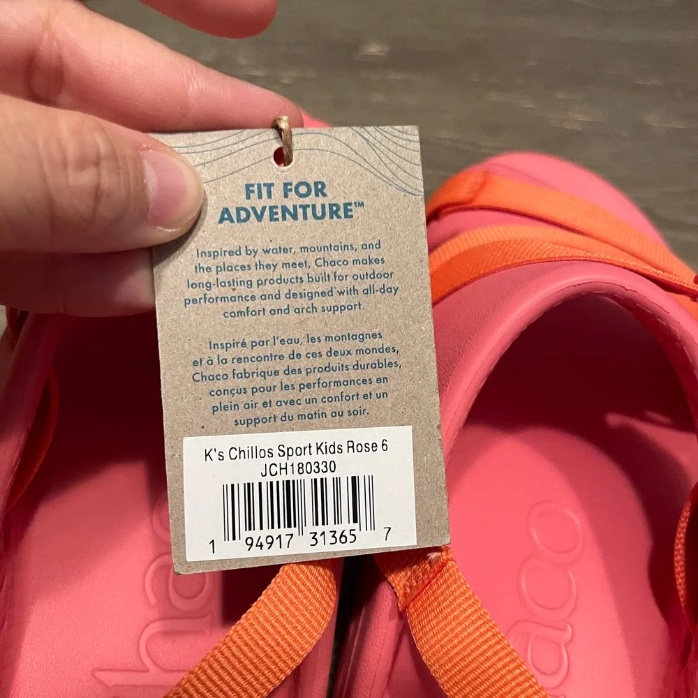 Chaco Big Kids Sport Sandals Size 6 NWT_5